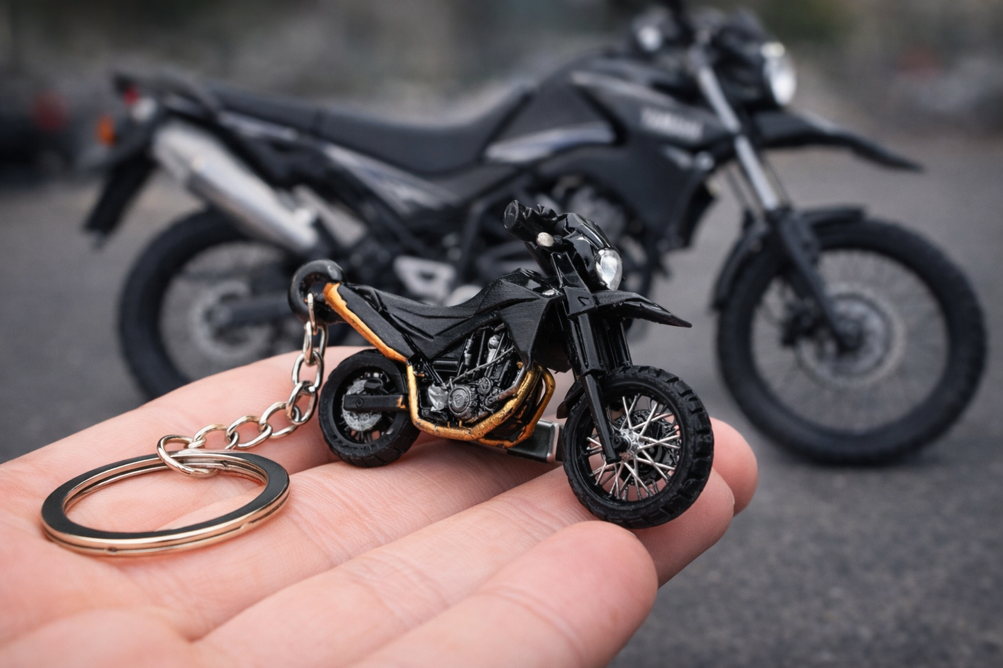 Llavero moto 3D